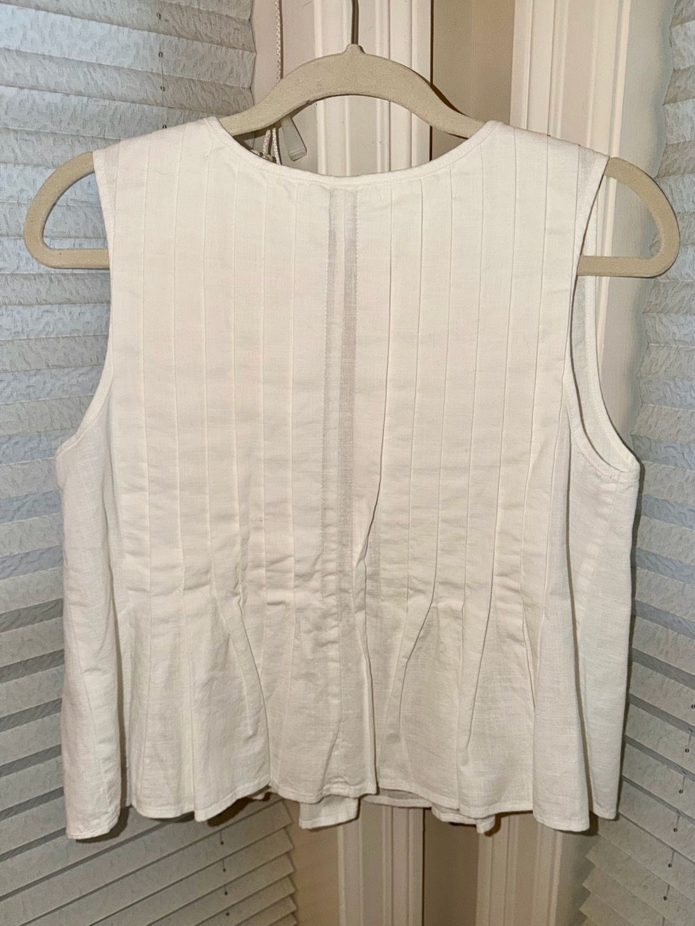 Eloise The Label - Kali Linen Top in White Sz M - Picture 4 of 5